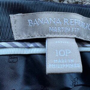 Banana Republic Navy Blue Martin Fit Pants size 10P women